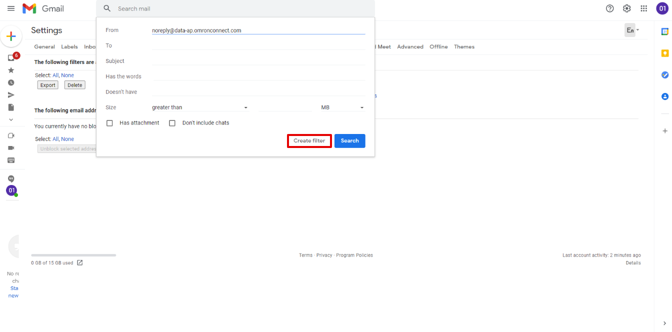 If you do not receive the email via Gmail 6